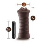 Hot Chocolate Renee Mouth Vibrating Masturbator|Detail View|"Realistic texture system - detail view"
