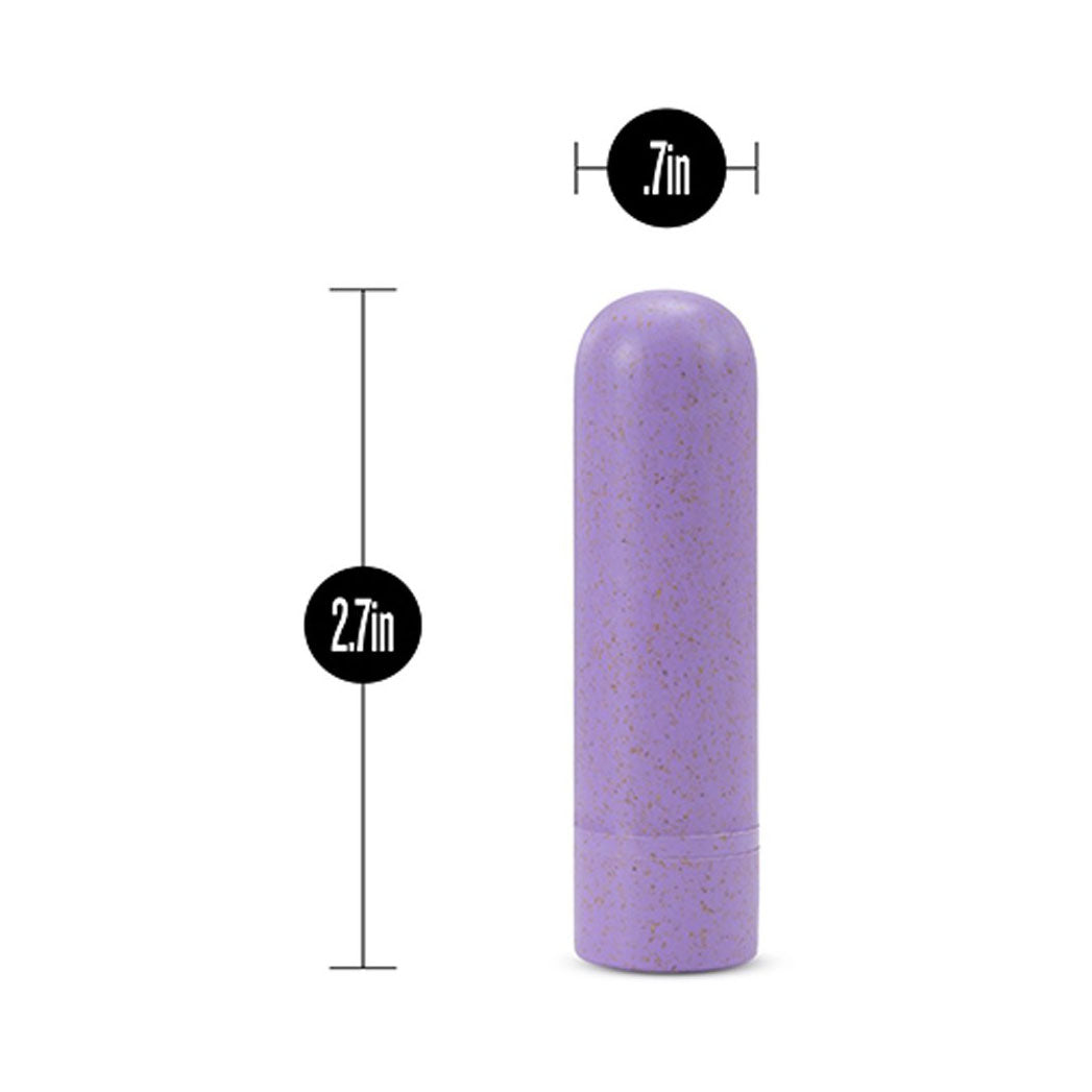 Gaia-Biodegradable-Rechargeable-Eco-Purple-Bullet|Detail View|"eco-conscious controls-detail view"