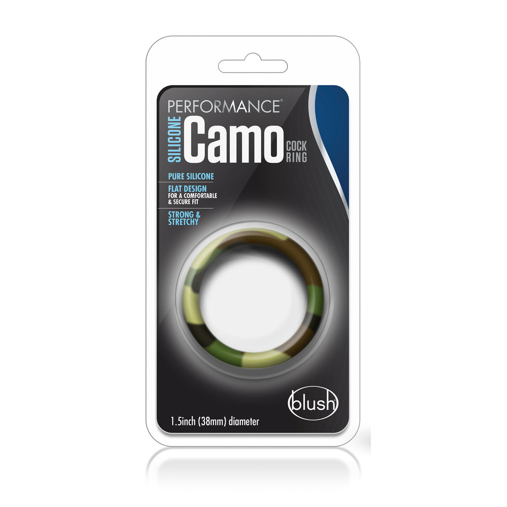 Performance Green Camo Cock Ring|Detail View|"surface detail - detail view"