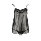 Passion Melania Chemise|Back View|"elegant chemise nightwear - back view"