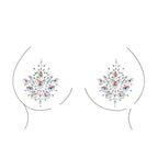 Dazzling Nipple Bling Sticker|Front View|"nipple bling design - front view"