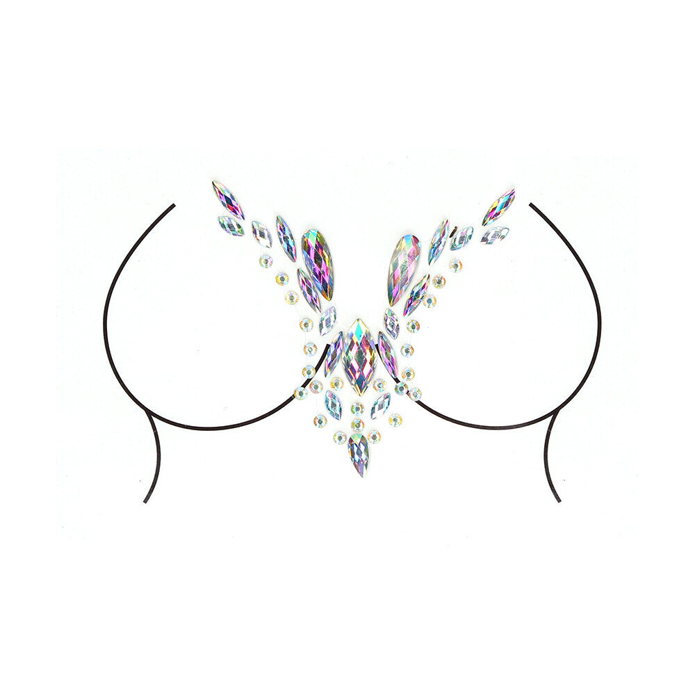 Le-Desir-Dazzling-DeepV-Cleavage-Bling-Sticker|Front-View|"cleavage-jewel-front-view"