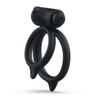 bswish Bcharmed Basic Plus Massaging Dual Cock Ring|Front View|"bcharmed design - front view"