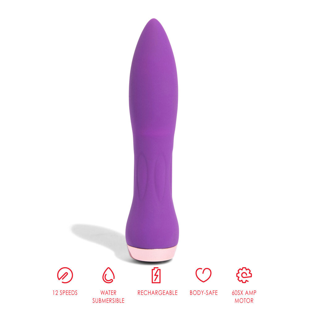 Nu-Sensuelle-Silicone-60SX-AMP-Bullet-Purple|Detail View|"precision controls-detail view"
