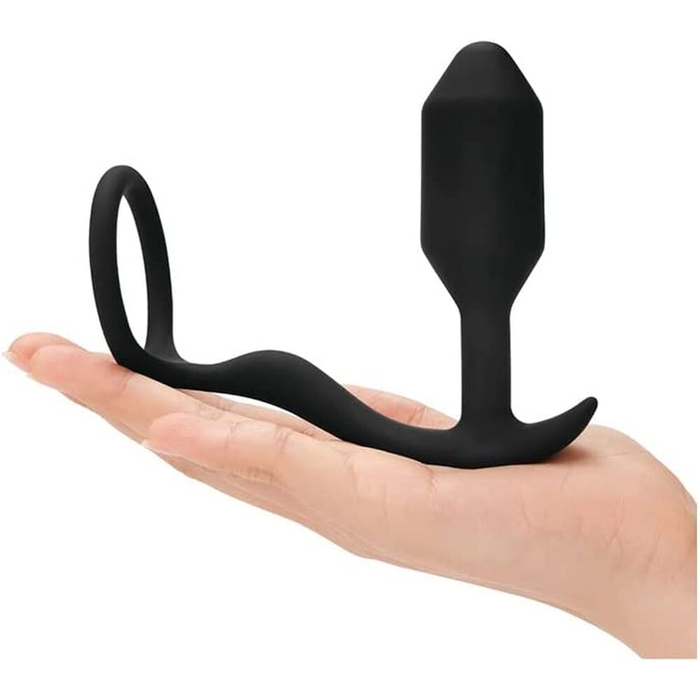 bVibe Snug And Tug Anal Plug And Cock Ring|Back View|"quality build - back view"