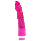 Waves Of Pleasure Flexible Penis Shaped Vibrator|Side View|"texture detail - side view"