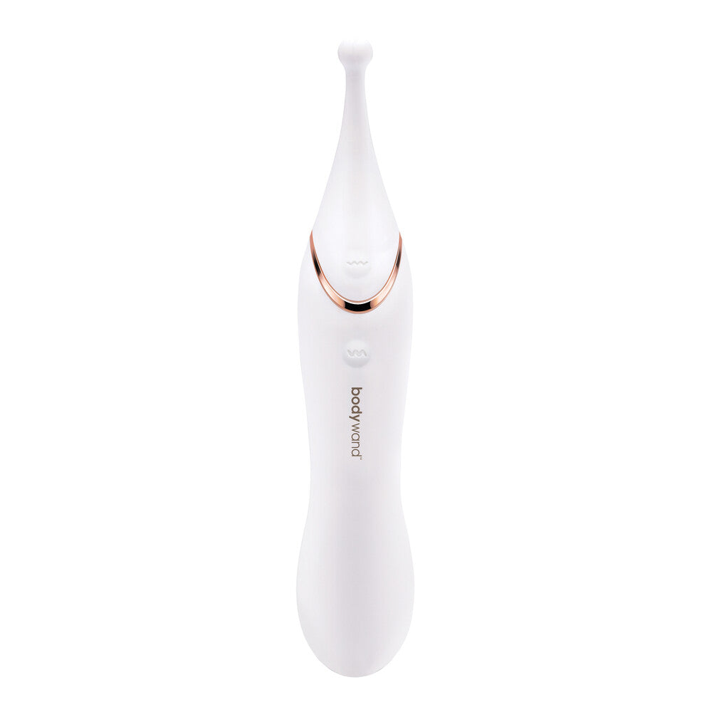 Bodywand Dual Stim Vario Clit Stimulator|Front View|"Dual stim massager - front view"