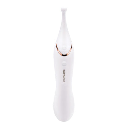 Bodywand Dual Stim Vario Clit Stimulator|Front View|"Dual stim massager - front view"