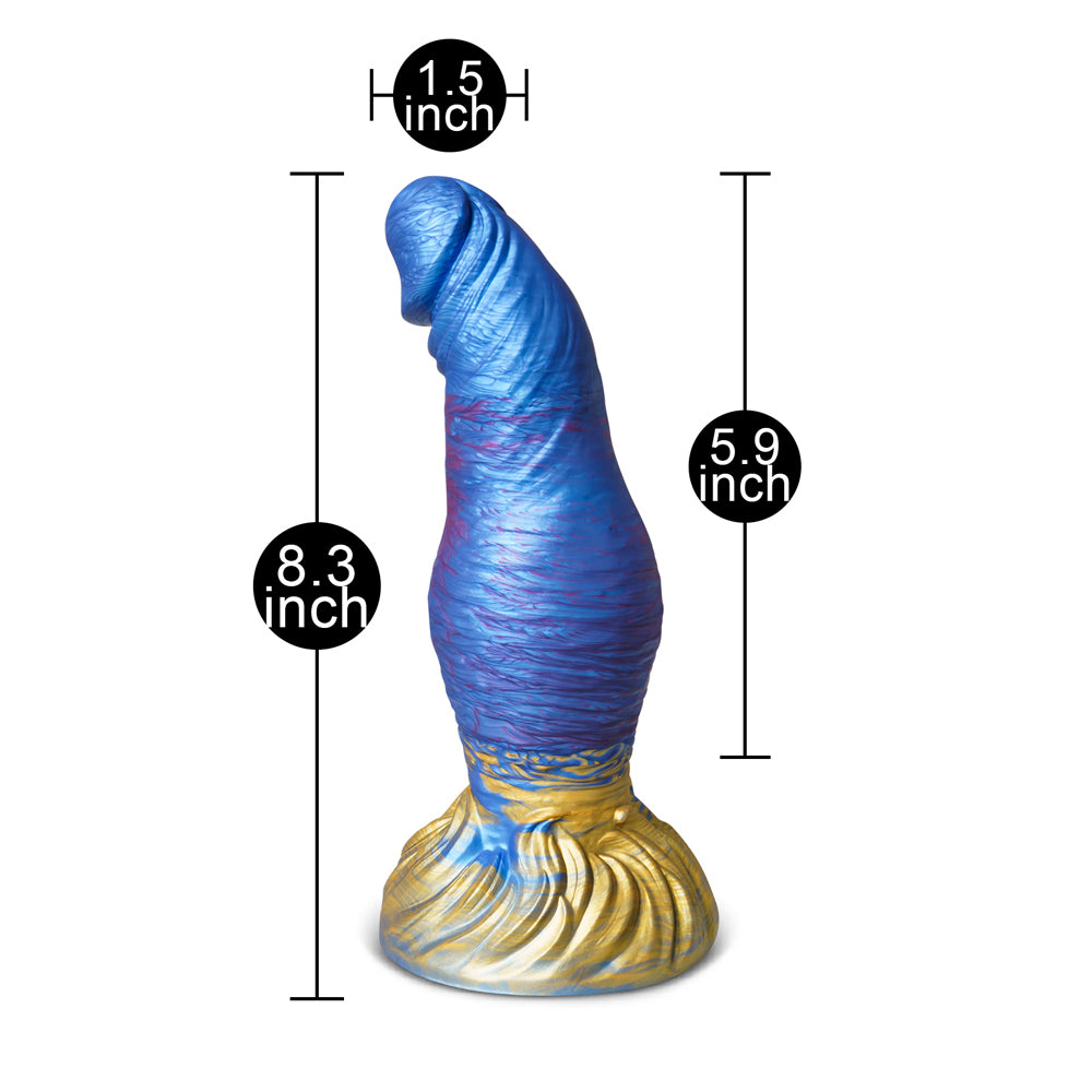 Alien Dildo with Suction Cup Type I|Detail View|"alien suction dildo - detail view"