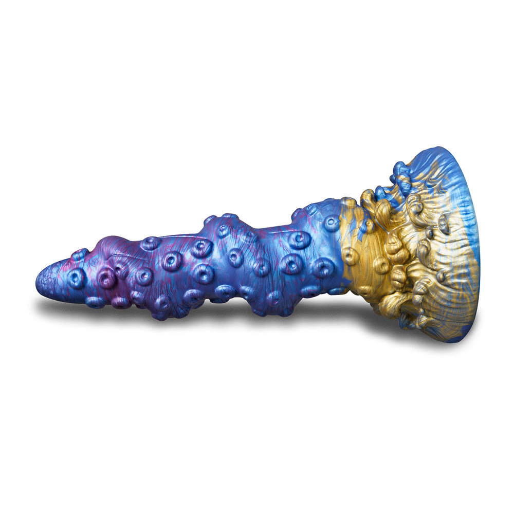 Alien Dildo with Suction Cup Type III|Side View|"alien suction dildo - side view"