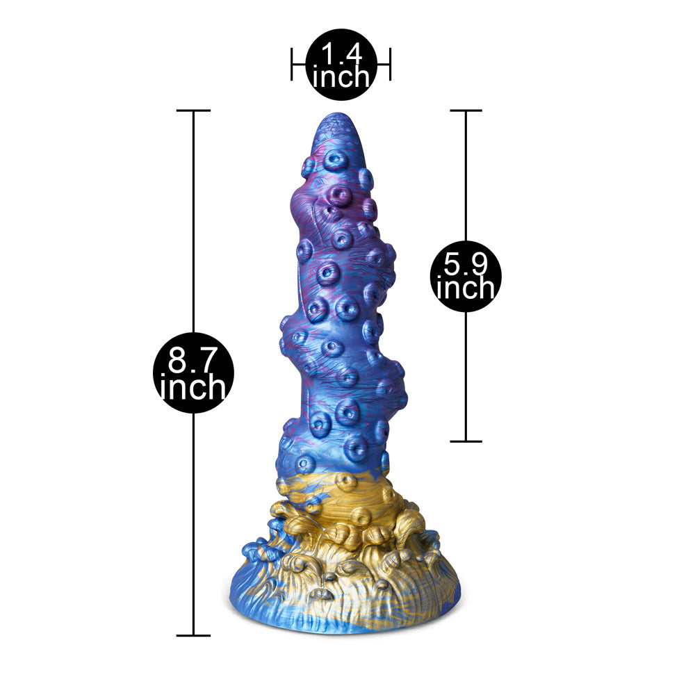 Alien Dildo with Suction Cup Type III|Detail View|"alien suction dildo - detail view"
