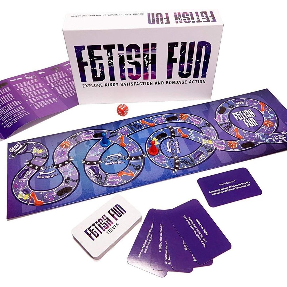 Fetish Fun Board Game|Back View|"fetish board game - back view"