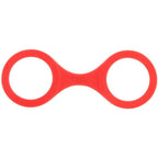 Quickie Cuffs Large Red Ankle Or Wrist Cuffs|Front View|"red versatile restraint cuffs large-front view adult toys direct"|