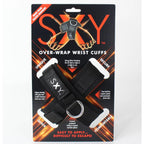 SXY Cuffs Deluxe Neoprene Cross Cuffs|Back View|"cuff closure system-back view adult toys direct"|