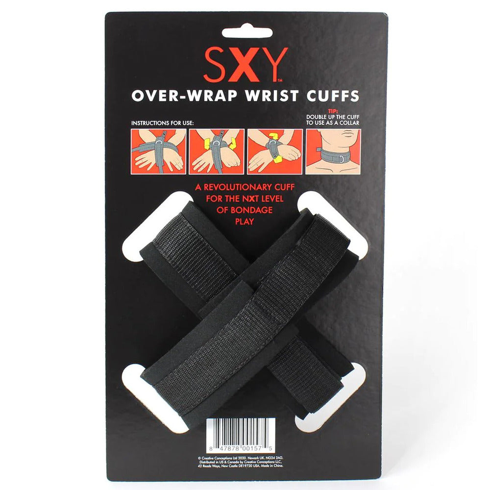 SXY Cuffs Deluxe Neoprene Cross Cuffs|Detail View|"neoprene features-detail view adult toys direct"|