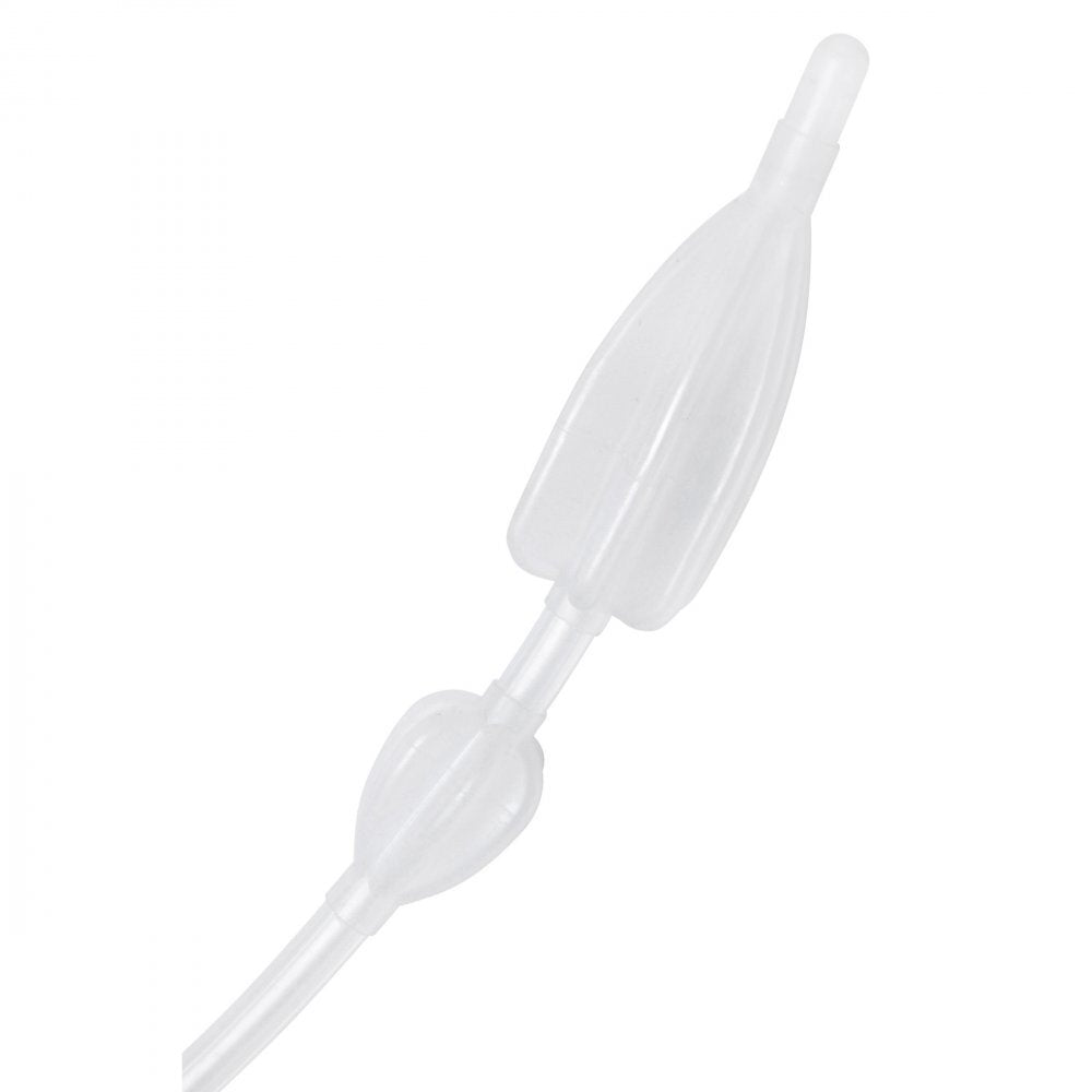 Clean Stream Silicone Inflatable Double Bulb Enema System|Side View|"system detail-side view adult toys direct"|