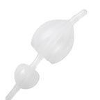 Clean Stream Silicone Inflatable Double Bulb Enema System|Back View|"inflation system-back view adult toys direct"|