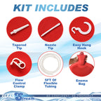 Clean Stream Water Bottle Douche Kit|Back View|"bottle system-back view adult toys direct"|