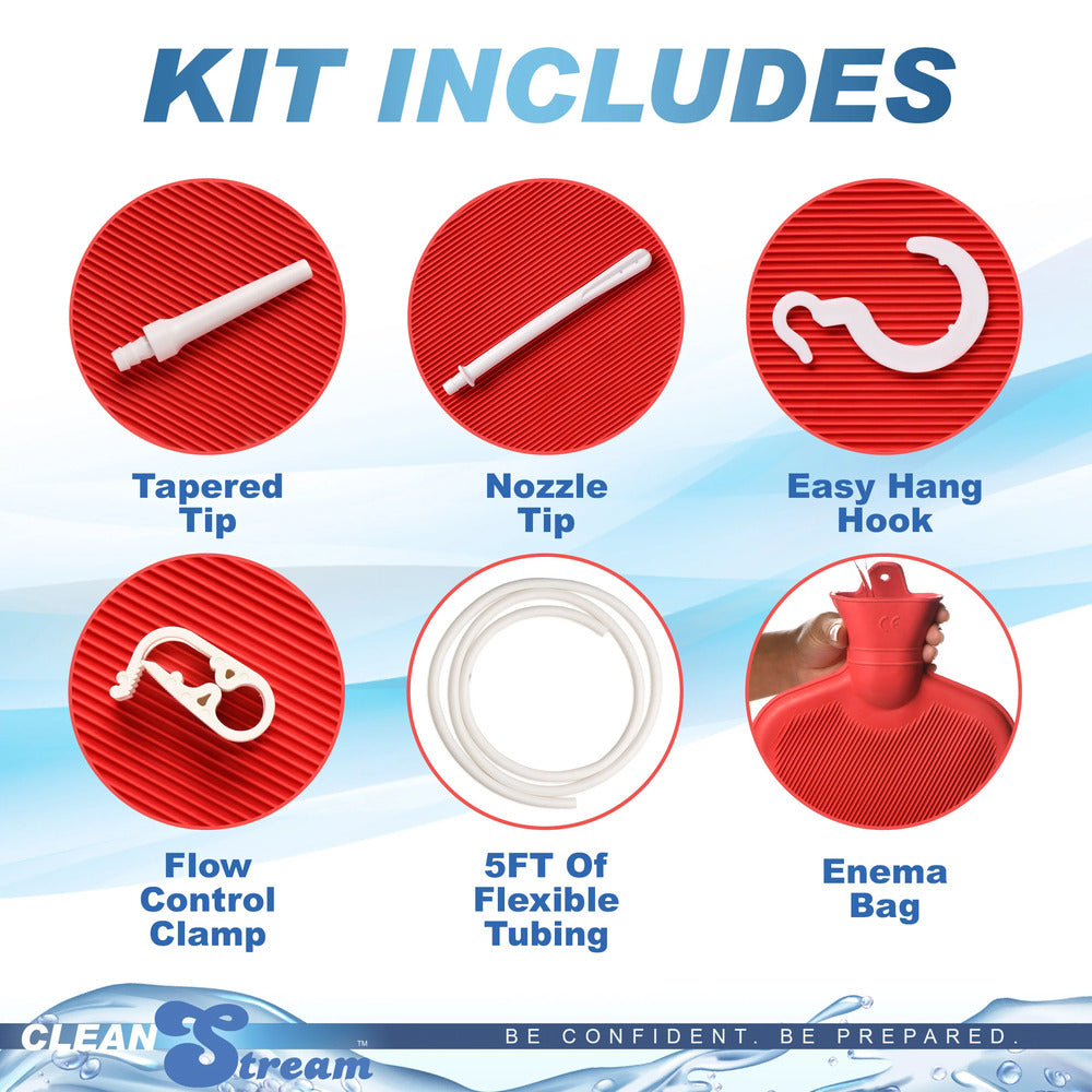 Clean Stream Water Bottle Douche Kit|Back View|"bottle system-back view adult toys direct"|