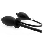 Clean Stream Inflatable Enema Plug|Side View|"plug detail-side view adult toys direct"|