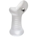 The Super Sucker Ribbed Waterproof Stroker Masturbator|Front View|"sucker design - front view"