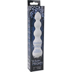 White-Nights-7-Inch-Ribbed-Anal-Vibrator|Side View|"ergonomic design-side view"