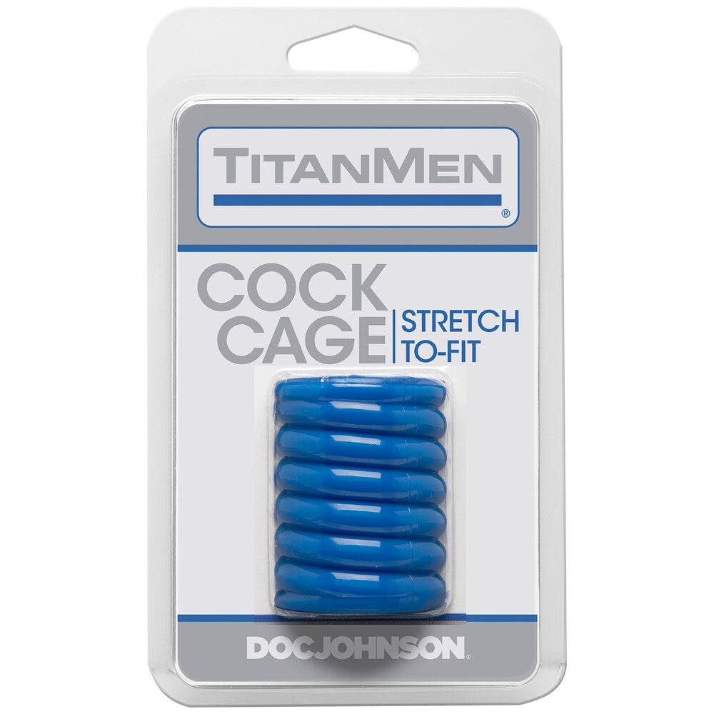 TitanMen Tool Cock Cage|Side View|"cage detail - side view"