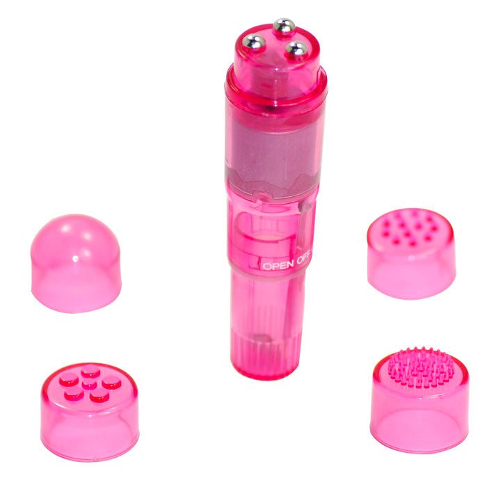 Pink-Powerful-Pocket-Mini-Vibrator|Front View|"powerful mini vibrator pink compact-front view"