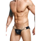 Male Basics Eroticwear DNGEON Basics Snap Jockstrap|Side View|"jockstrap features-side view"|