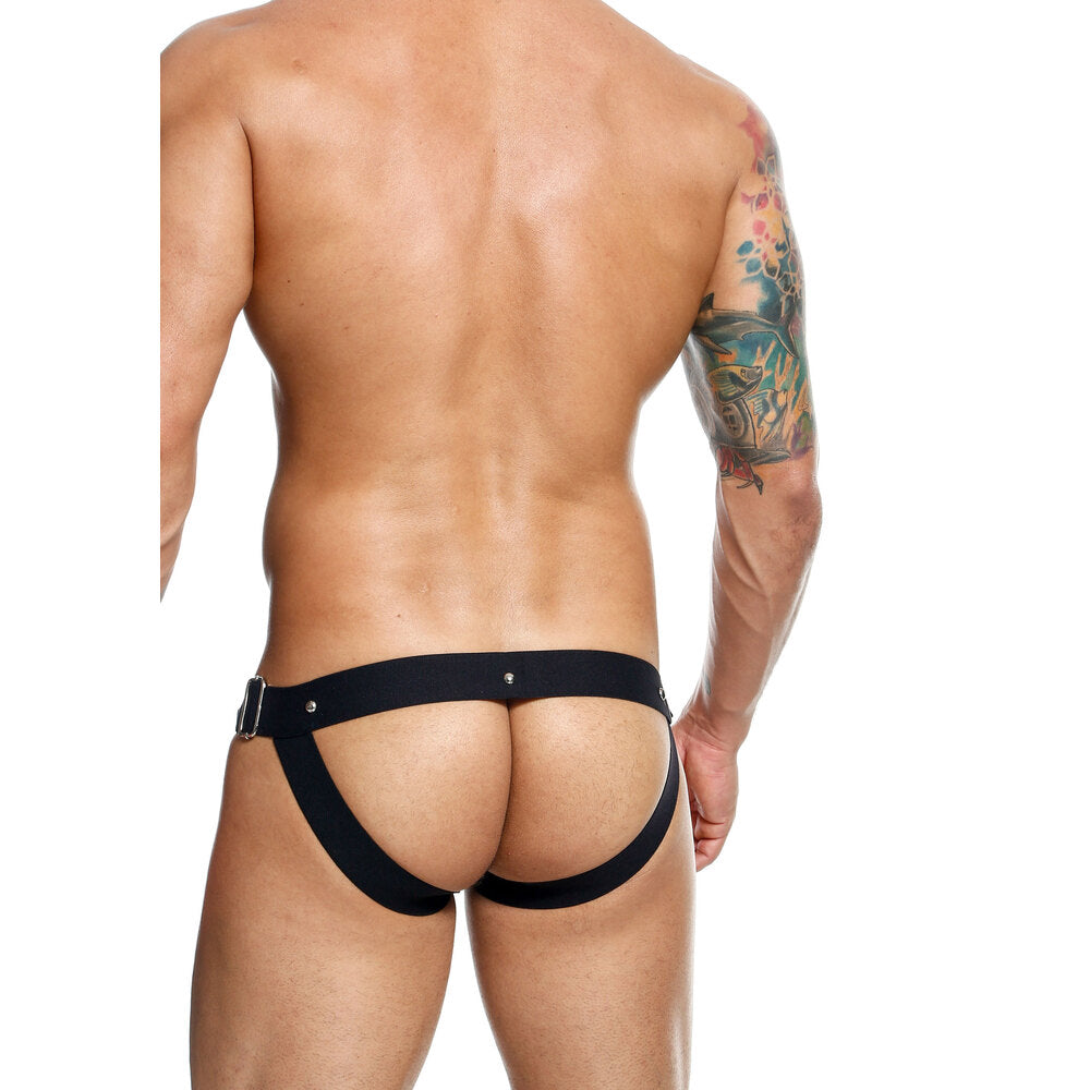 Male Basics Eroticwear DNGEON Basics Snap Jockstrap|Detail View|"snap details-detail view"|