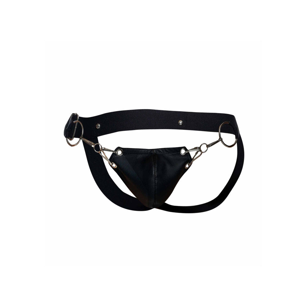 Male Basics Eroticwear DNGEON Basics Snap Jockstrap|Set View|"complete jockstrap set-set view"|