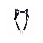 Male Basics Dngeon Straight Back Harness With Cock Ring|Detail View|"ring features-detail view"|