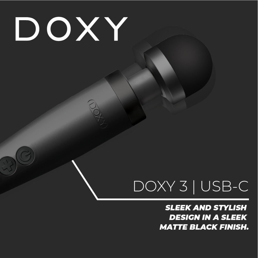 Doxy Wand 3 Black USB Powered | Detail | "digital control interface - detail view"