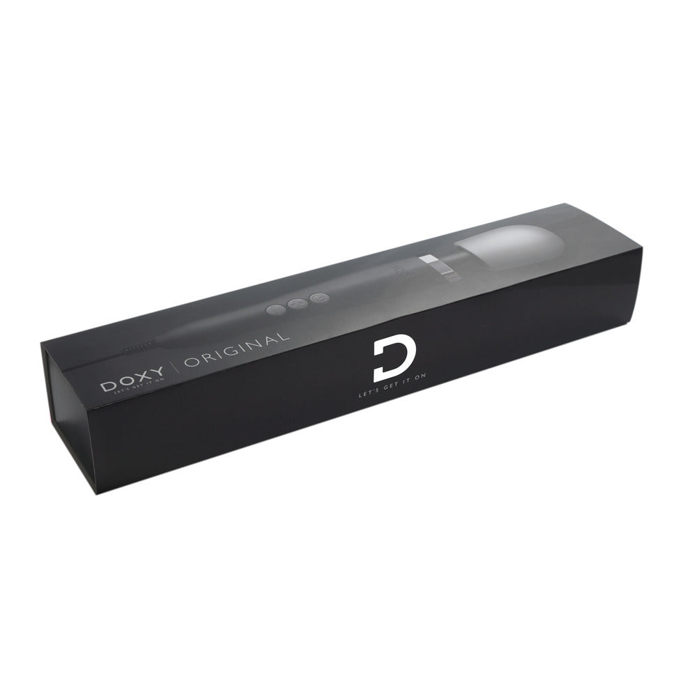 Doxy Wand Massager Black | Package | "complete kit - package view"