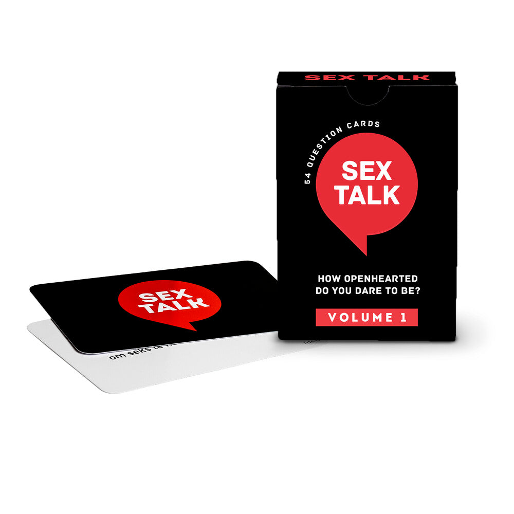 Sex Talk Volume 1 Card Game|Front View|"adult card game - front view"