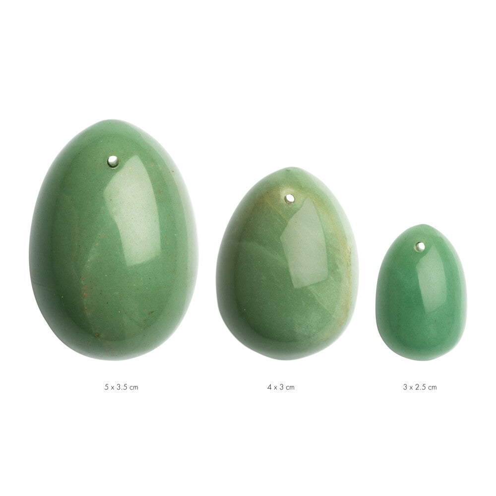 La-Gemmes-Yoni-Egg-Set-Jade|Front View|"jade yoni egg set-front view"