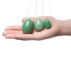 La-Gemmes-Yoni-Egg-Set-Jade|Side View|"progressive size design-side view"