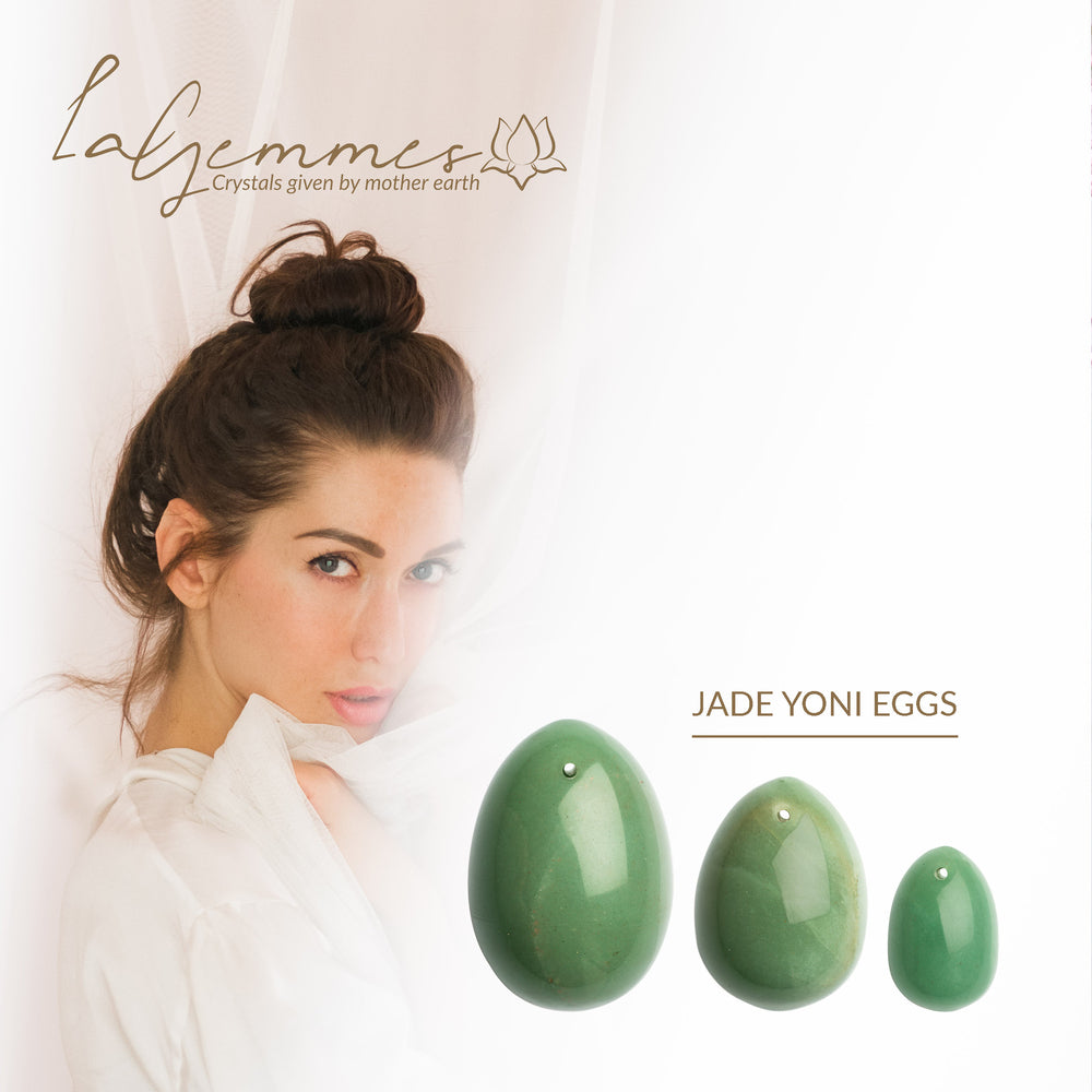 La-Gemmes-Yoni-Egg-Set-Jade|Detail View|"natural features-detail view"