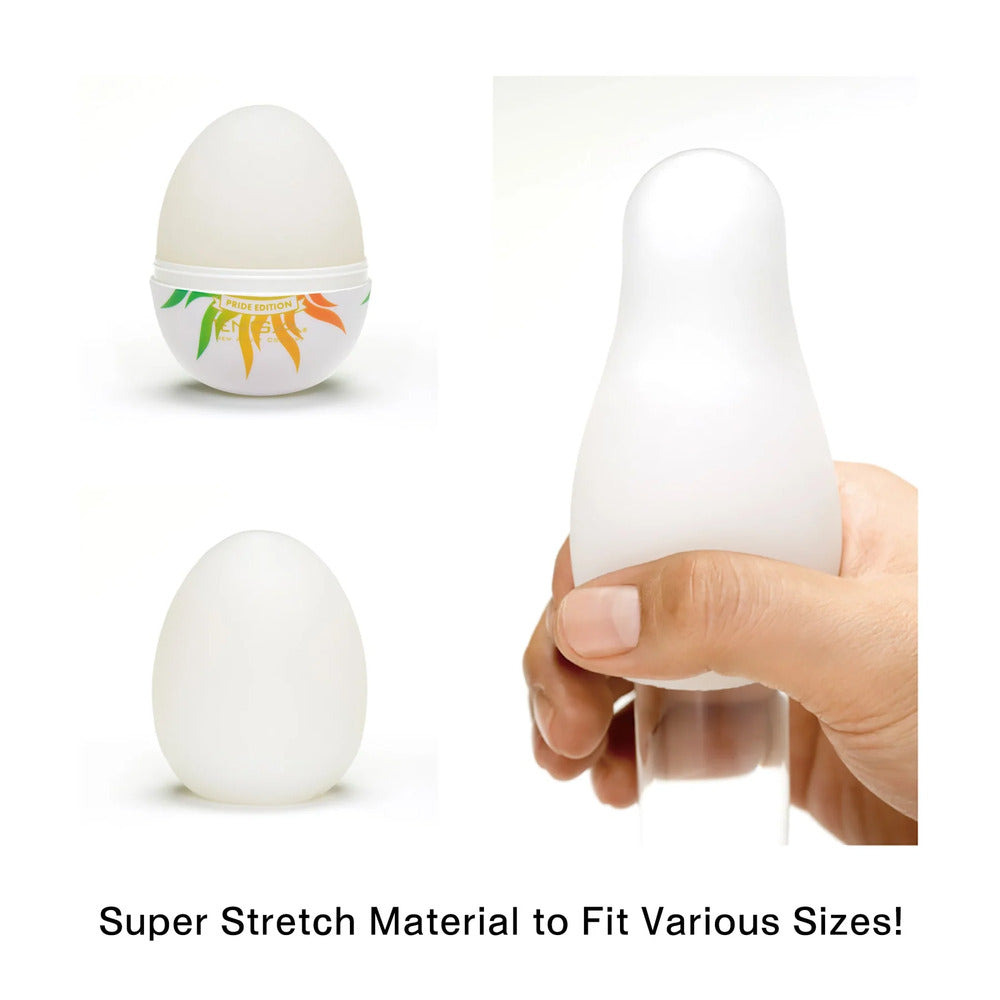 Tenga Shiny Pride Edition Egg Masturbator|Back View|"quality build - back view"