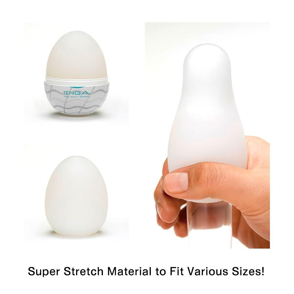 Tenga Wavy 2 Egg Masturbator|Back View|"quality build - back view"