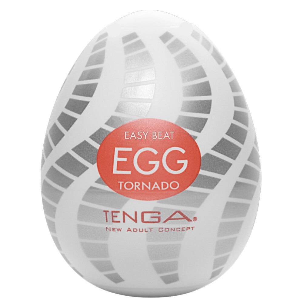 Tenga Tornado Egg Masturbator|Front View|"tornado design - front view"