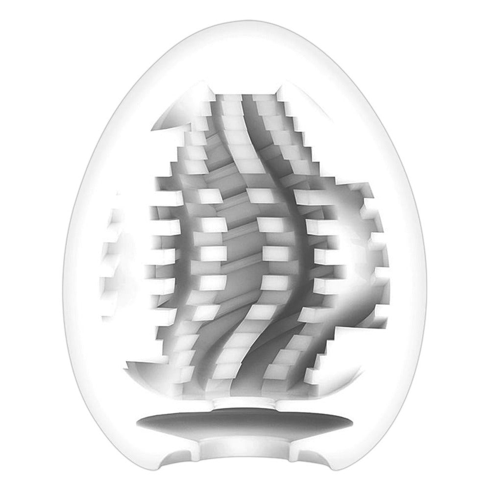 Tenga Tornado Egg Masturbator|Side View|"egg detail - side view"