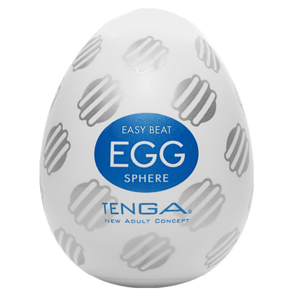 Tenga Sphere Egg Masturbator|Front View|"sphere design - front view"