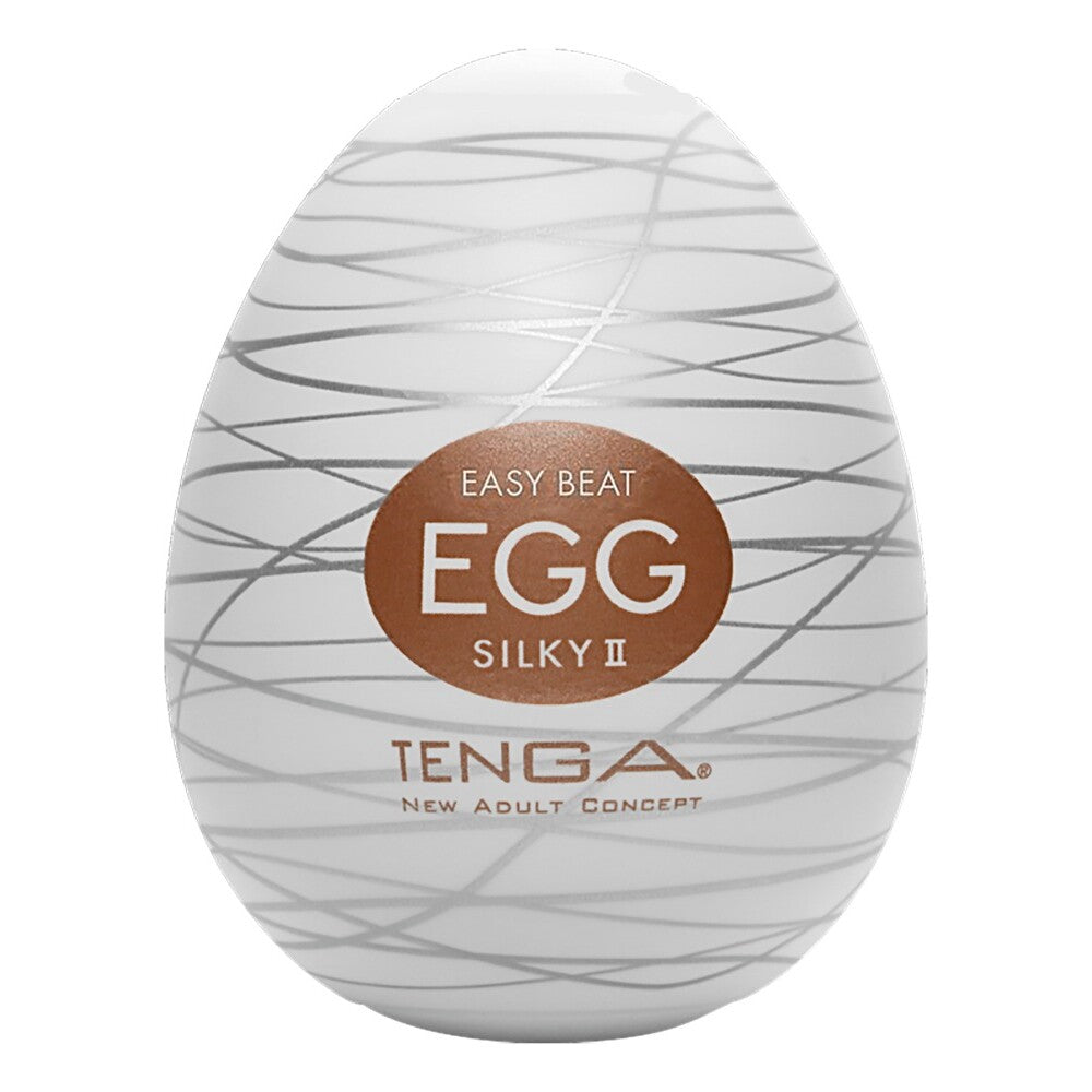 Tenga Silky 2 Egg Masturbator|Front View|"silky design - front view"