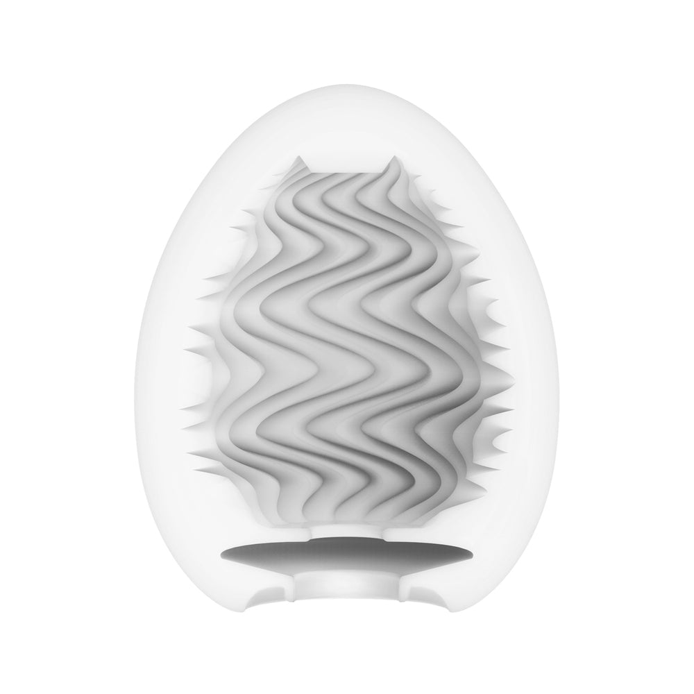 Tenga Wind Egg Masturbator|Side View|"egg detail - side view"