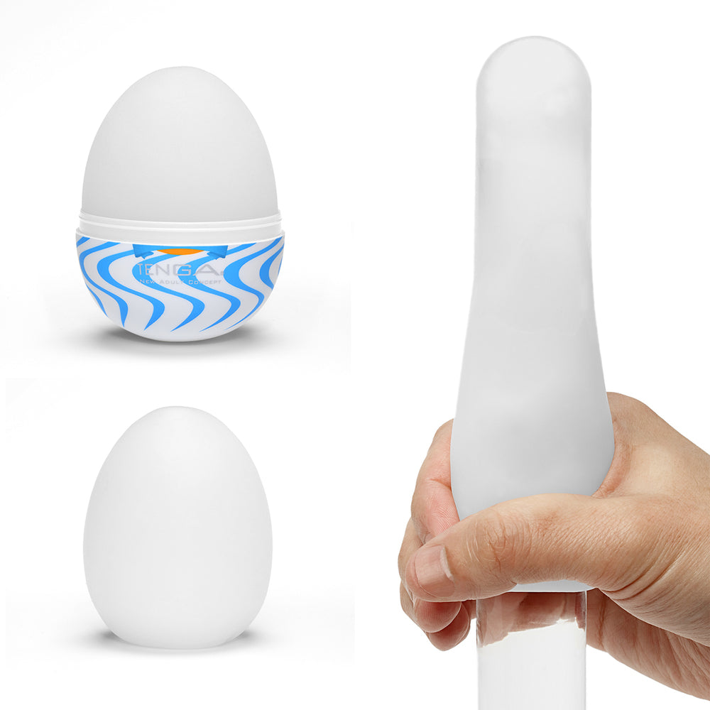 Tenga Wind Egg Masturbator|Back View|"quality build - back view"