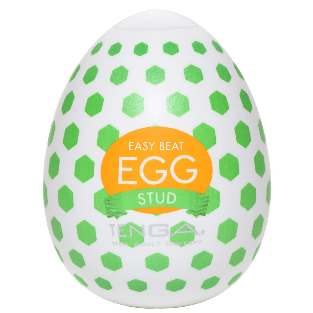 Tenga Stud Egg Masturbator|Front View|"stud design - front view"
