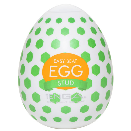 Tenga Stud Egg Masturbator|Front View|"stud design - front view"
