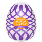 Tenga Mesh Egg Masturbator|Front View|"mesh design - front view"