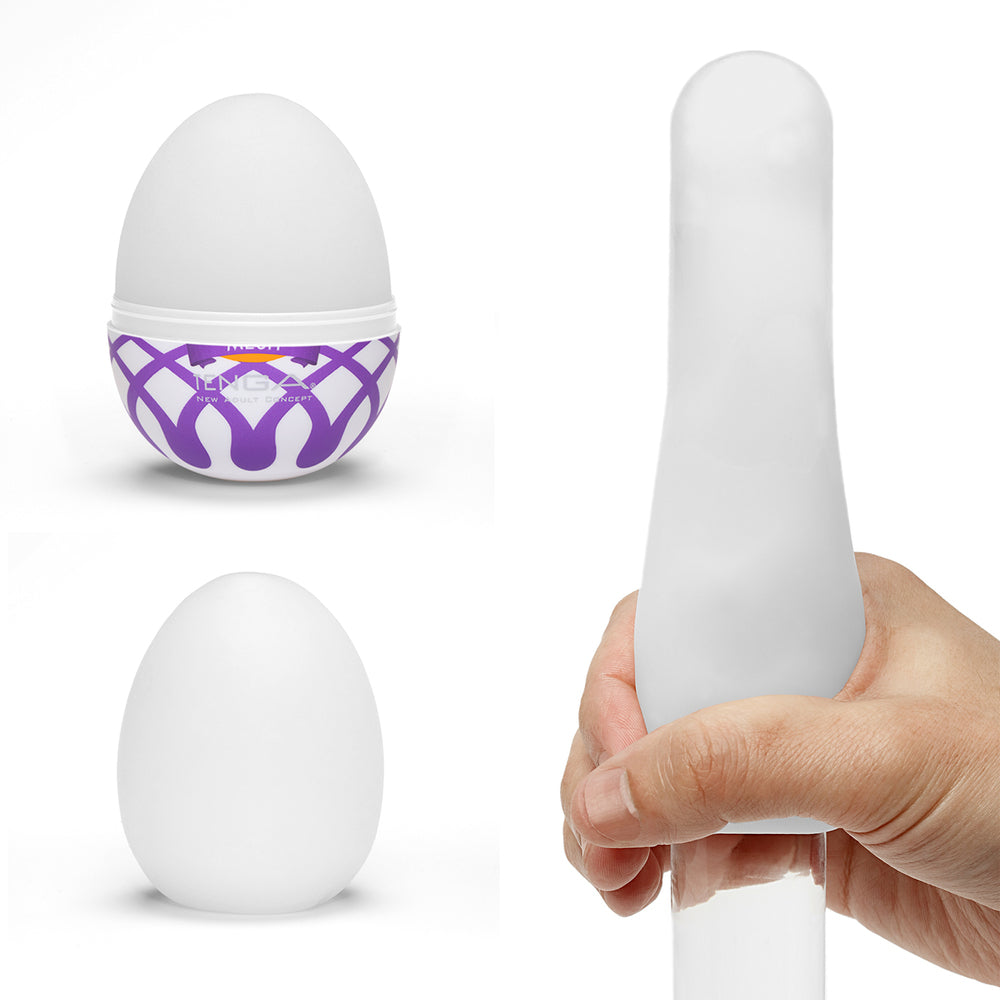 Tenga Mesh Egg Masturbator|Back View|"quality build - back view"